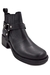 Bota de cuero caña corta con aplique (3525ML) - comprar online