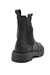 Bota de cuero con caña media, suela track y elasticos (2503GR)