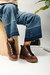 Borcegos de cuero con puño acolchado y ojales metálicos (401MK) - comprar online