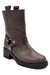 Bota de cuero con caña media y estribos (3526ML) - comprar online
