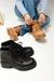 Borcegos de cuero con caña corta y puño acolchado (4215NE) - tienda online