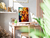 Quadro Leão em estilo mosaico - comprar online