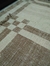 Tapete de Algodão Boho Dupla Face 1,50x2,00 - Preto com Cru ou Caramelo com Cru