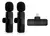 Imagem do Kit 2 Microfone Lapela Profissional Compativ Lighting iPhone
