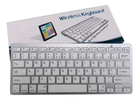 TECLADO BLUETOOTH SEM FIO WIRELESS KEYBOARD