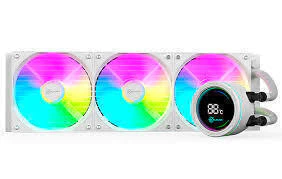 WATER COOLER KALKAN ALPHA 360NN ARGB TELA DIGITAL BRANCO