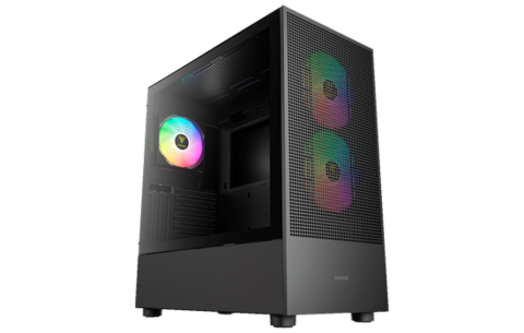 GABINETE GAMER TALOS E3 MESH PRETO COM 3 FANS
