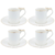 Jogo de Xicaras Café 8 Peças Porcelana Ramoudie Borboleta New Bone na internet