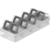 Organizador Temperos Clear 9 Peças Branco Fechado - comprar online