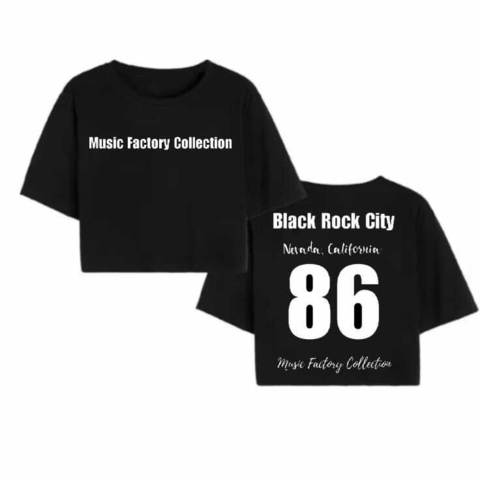Cropped Burning Man - Black Rocky Ciity (Festival Collection) - comprar online