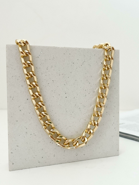 CORRENTE ELOS ENCAIXADOS DOURADA - comprar online