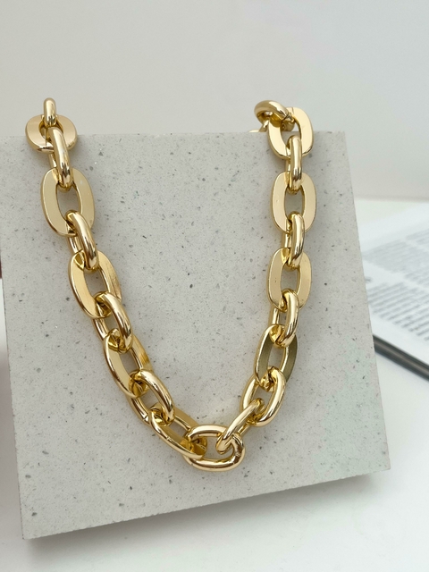 CORRENTE MIX DE ELOS DOURADA - comprar online