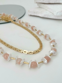 MIX PRONTO CORRENTE DOURADA + COLAR DE PEDRAS - comprar online