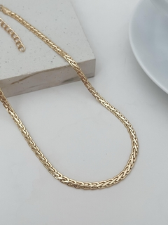 CORRENTE TRANÇADA DOURADA - comprar online