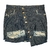 Mini Saia Jeans Rasgada