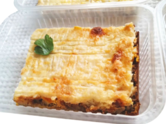 Pastel de papa gratinado al horno