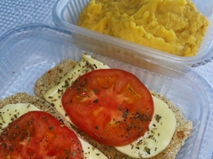 Milanesas de berenjena napolitana con puré - comprar online