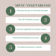Menú Vegetariano