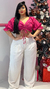 Calça Pinçada c/ Zíper e Botões - A Patroa