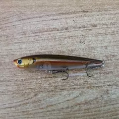 BassLegend Gunfish Topwater Superfície Vara Isca Lápis Flutuante Popper Stickb - Mestre do Anzol