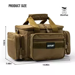 Imagem do Goture sacos de equipamento de pesca 38*23*19cm bolsa de ombro alta capacidade 6