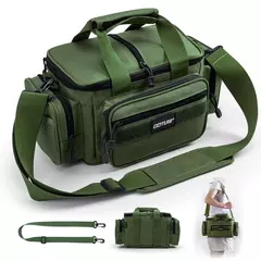 Goture sacos de equipamento de pesca 38*23*19cm bolsa de ombro alta capacidade 6 - Mestre do Anzol