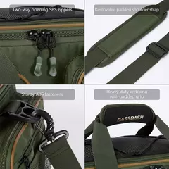 Imagem do BASSDASH Bolsa de ombro para equipamento de pesca, resistente à água, leve, pa