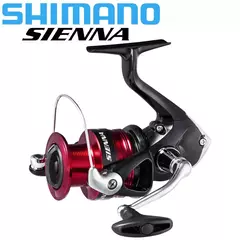 Shimano-Sienna Original Spinning Reel Pesca, água do mar, água doce, 500-4000