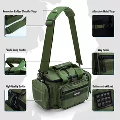 Goture sacos de equipamento de pesca 38*23*19cm bolsa de ombro alta capacidade 6 na internet