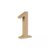 Número "1" MDF cru
