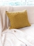 FUNDA DE ALMOHADON 50x50 WAFFLE MOSTAZA