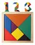 Puzzle De Ingenio Tangram Rompecabezas 7 Piezas Didactico Cubeta Toys - tienda online