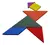 Imagen de Puzzle De Ingenio Tangram Rompecabezas 7 Piezas Didactico Cubeta Toys