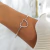 Bracelete coração Prata 925