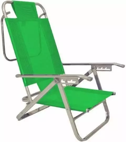 Reposera Descansar Playera 50028 5 Posiciones Caño 7/8