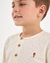 CONJUNTO BATA MALHA TRABALHADA E BERMUDA MOLETINHO CREME na internet