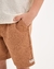 CONJUNTO BATA MALHA TRABALHADA E BERMUDA MOLETINHO CREME - Mini Boss
