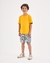 CONJUNTO CAMISETA ALGODÃO E BERMUDA EM MOLETO ECO LISTRADO - comprar online