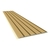Revestimento Vinilico Madeira Painel Beige PVC 4 Metros Plasbil Placa Revid 250mm X 10mm Sob Encomenda