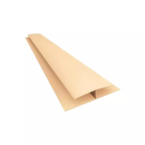 Perfil PVC Nogueira Emenda H 6 Metros Polifort Acabamento