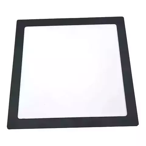 Luminaria Painel Led 24W Quadrada Embutir Branco Frio Borda Preta