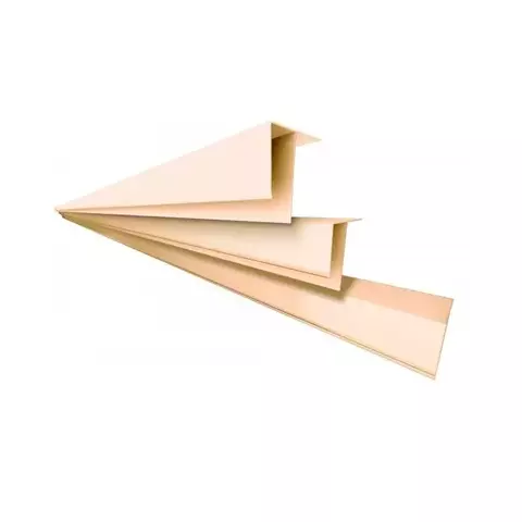 Perfil PVC Nogueira Formato F 6 Metros Polifort Rodaforro Acabamento