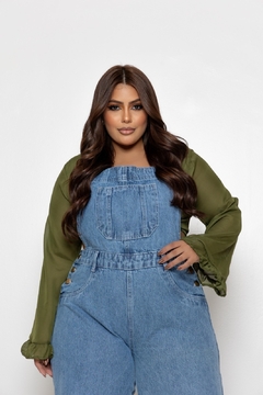 Jardineira Fem - Longa Jeans - TopJeans