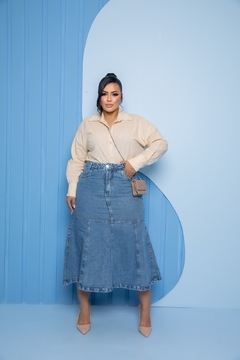 Saia Fem - Longa c/ Marias - TopJeans