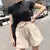 Shorts oversize feminino