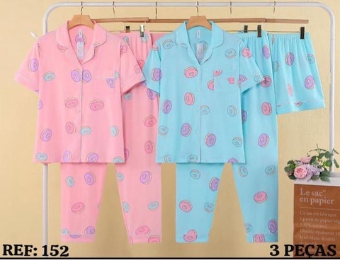 Conjunto de 3 peças em algodão