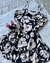 Vestido flores black