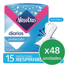 Nosotras Protectores Diarios Respirables 15 Unidades X48u en internet