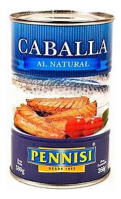 Caballa Al Natural Pennisi 380gr X12 Unidades