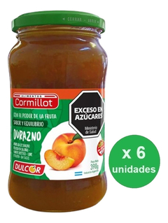Pack Mermelada Durazno Dr. Cormillot 390g X 6 Un - Dh Tienda